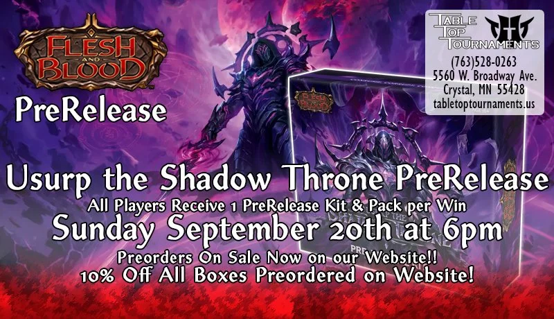Flesh and Blood — Shop — Table Top Tournaments